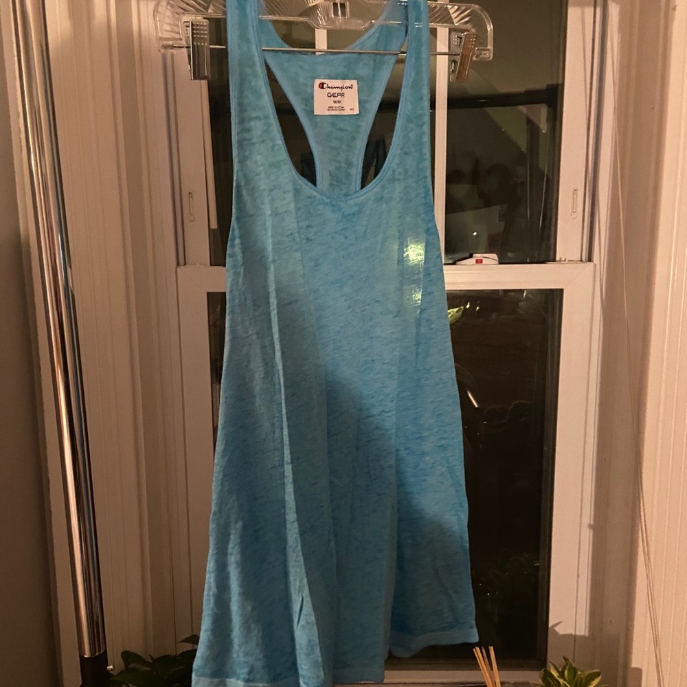 Athletic racer back tank top.